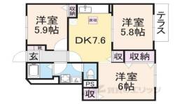 ブランドールA.B 　　　　　間取り図面