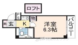 フラッツ郡山間取り図面