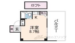 フラッツ郡山間取り図面