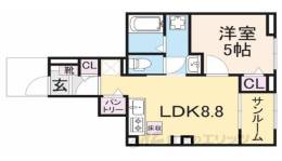 アネモスヒルズ天理２間取り図面
