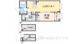 アネモスヒルズ天理２間取り図面