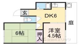 平城山パート５間取り図面