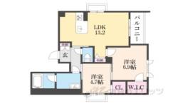 カルハート西大路御池間取り図面