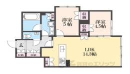 京都下鴨レジデンス北山間取り図面
