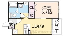 グランソレイユ楠葉３間取り図面