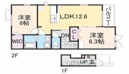 グリーンコート西田３間取り図面