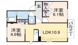 メゾン　ラッキービレッジ３間取り図面