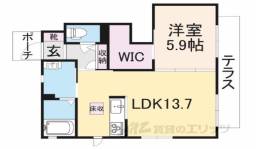 グランヒル　ミワＢ間取り図面