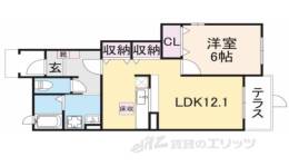 ベル　ファミーユ１3番館間取り図面