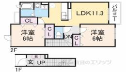 ベル　ファミーユ１3番館間取り図面