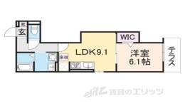 シュエット四条大路間取り図面