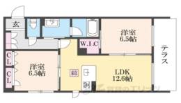シャンヴェール松ヶ崎間取り図面