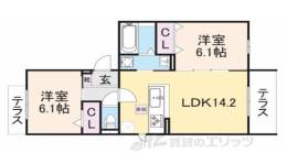 ベルフィールド西京極　東棟間取り図面