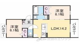 ベルフィールド西京極　東棟間取り図面