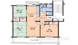 高の原駅西団地12号棟間取り図面