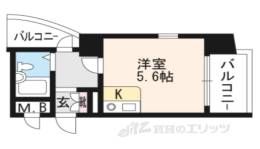 朝日プラザ深草間取り図面