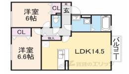 コンフォール・ヴィラＢ棟間取り図面