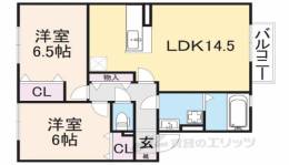 コンフォール・ヴィラＢ棟間取り図面