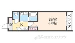 クレドール西大路駅前間取り図面