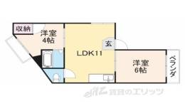 プチシャトー御殿山間取り図面