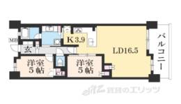 ライオンズ嵯峨天龍寺若宮　西の邸間取り図面