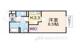 クレアコートＡＢ間取り図面