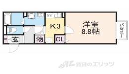 クレアコートＡＢ間取り図面