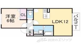 ロイヤルガーデン四条間取り図面