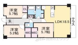 PHOENIXCOURT交野１間取り図面