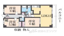PHOENIXCOURT交野１間取り図面