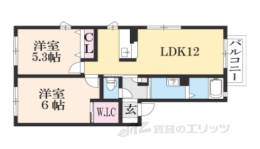 パール篠B間取り図面