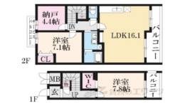ライフステージ香芝桜道間取り図面