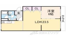 グリーンパーク奈良B棟間取り図面