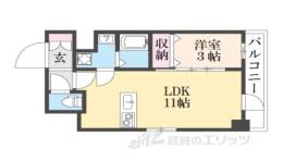 GRAND LAKE COURT浜大津駅前間取り図面
