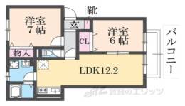 アンシャンテ葛城　Ａ棟間取り図面