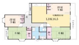 平城左京団地２０号棟間取り図面