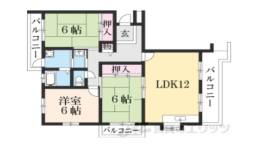 奈良青山団地０７号棟間取り図面