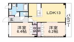 トウケンコーポ桜井南間取り図面