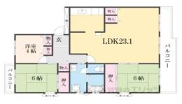 平城左京団地０４号棟間取り図面