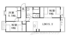 平城左京団地０５号棟間取り図面