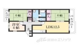 真美ケ丘６丁目団地１７号棟間取り図面
