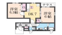 プロムナード・Ａ間取り図面