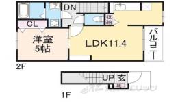 ユーアイ・ハイツ池田２間取り図面