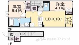 ラ　グリシーヌＡ棟　　　　　　　　　　間取り図面