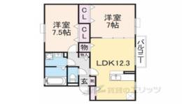 アダージョＮ間取り図面