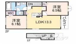 ビートルハウス野田山１間取り図面