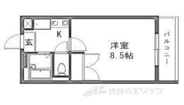 レオパレスＨＩＲＡＴＡＰａｒｔ２間取り図面