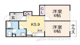 サウスメロウ２間取り図面