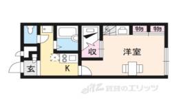 レオパレス美園Ｃ間取り図面