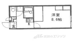 レオパレス美園Ｃ間取り図面